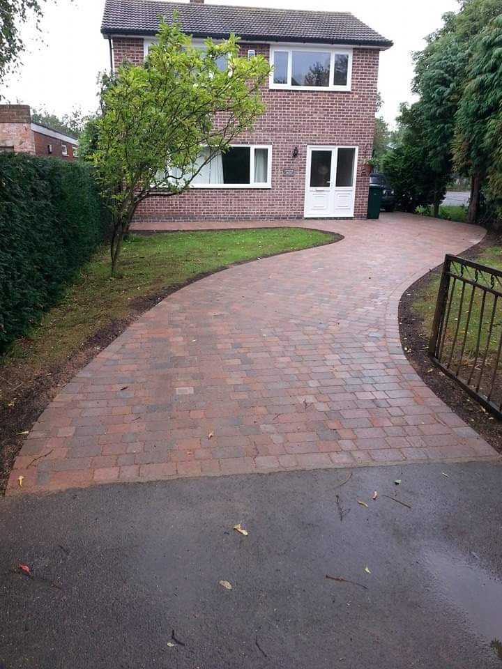 Brick patio construction
